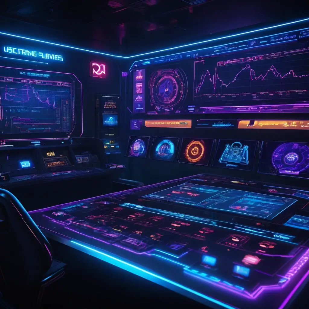Casino software development team workspace